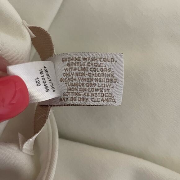 Chicos Women Cotton Pants XL White Straight Leg Classic Officewear Minimalistic - Picture 7 of 8